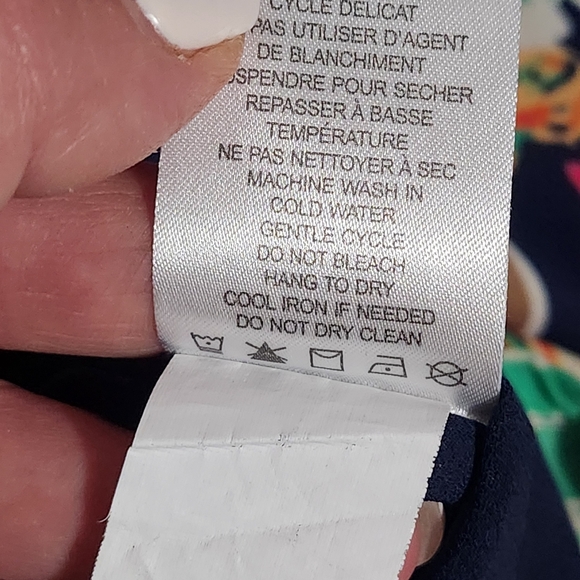 DALIA Dress Size 10 Floral Feminine Long Sleeve Midi Romantic Tropical Vacation - Picture 12 of 13